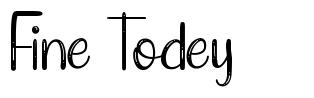 Fine Todey font