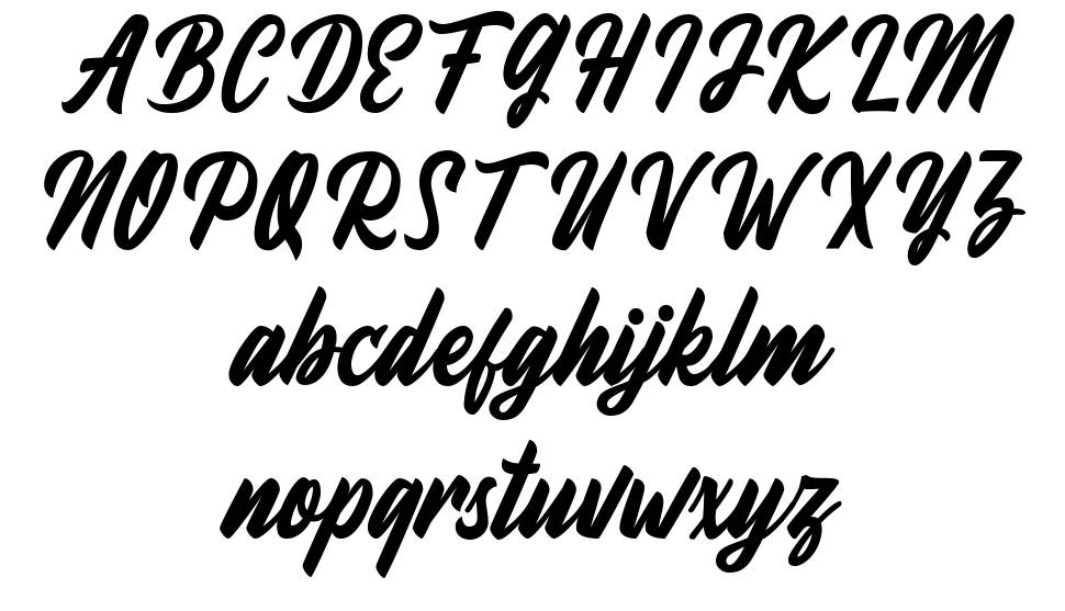 Fineberg font specimens