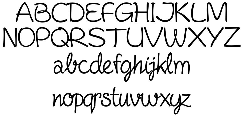 Fineliner Script font Örnekler