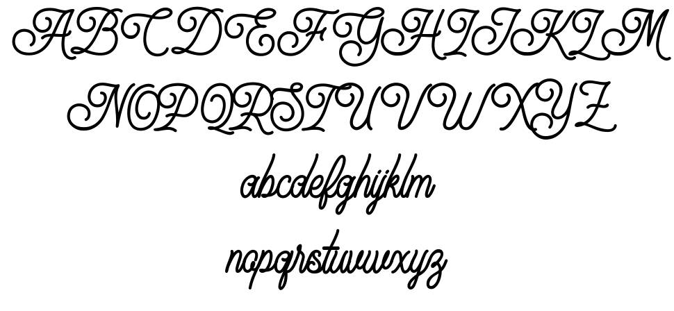Finezia フォント 標本
