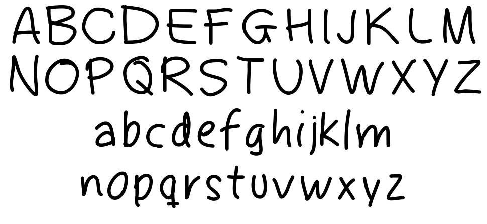 Fingeferanna font specimens