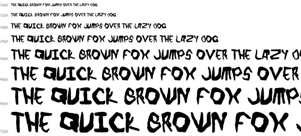 Finger font шрифт Водопад
