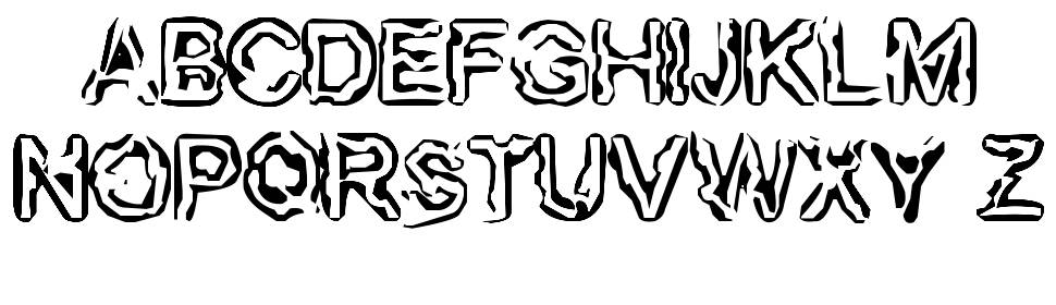 Fingered Flesh font specimens