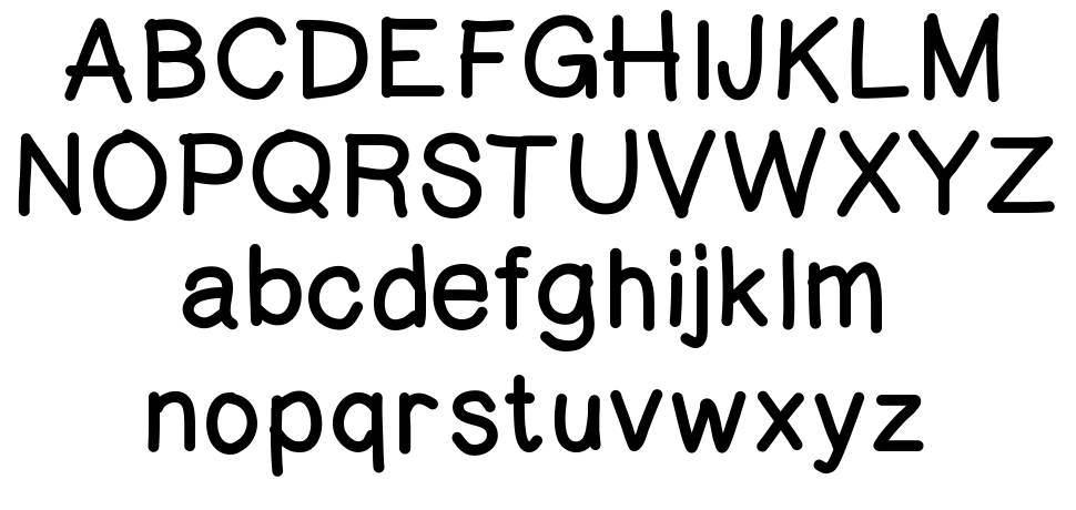 Fingerlinger font specimens