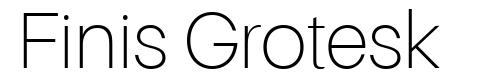 Finis Grotesk schriftart