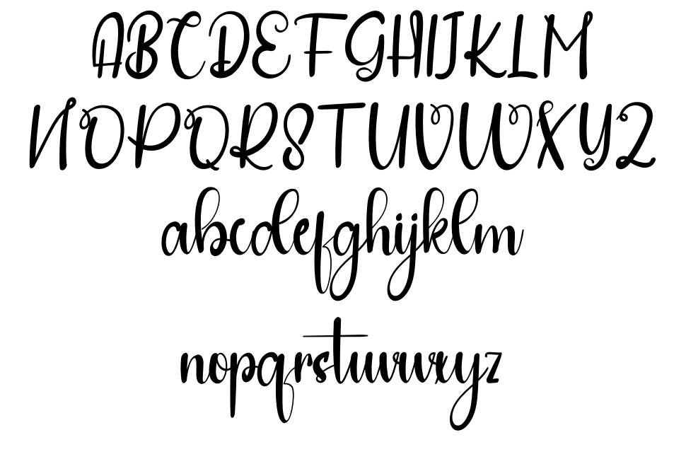 Finishing font Örnekler