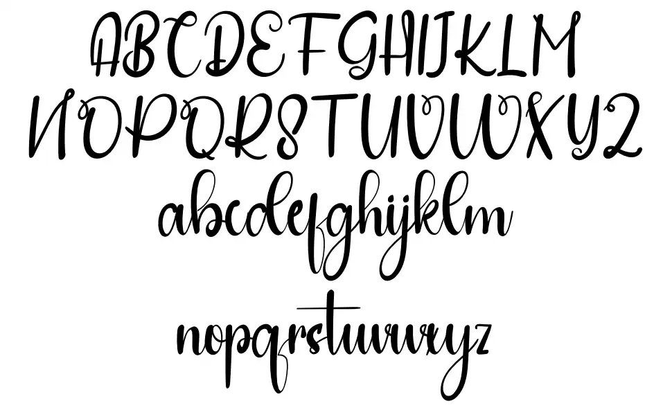 Finishing font Örnekler