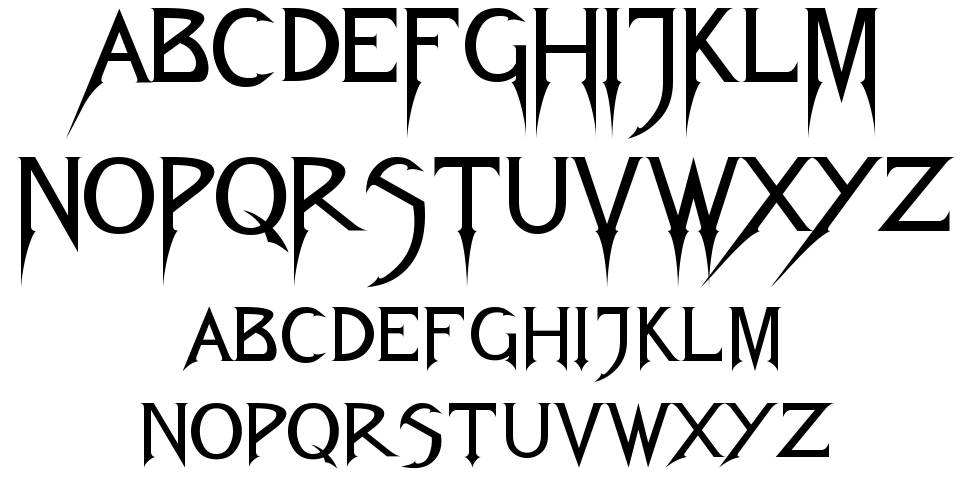 Fiolex Mephisto 字形 标本