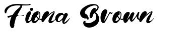 Fiona Brown font