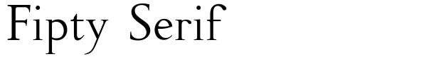 Fipty Serif