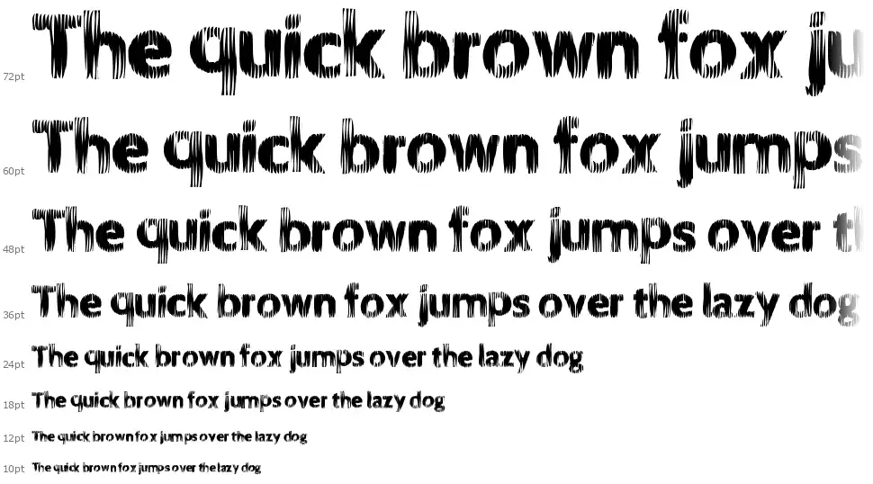 Fire Blockfont waterfall