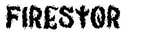 Firestor шрифт