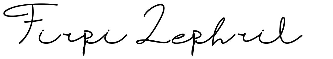 Firpi Lephril font