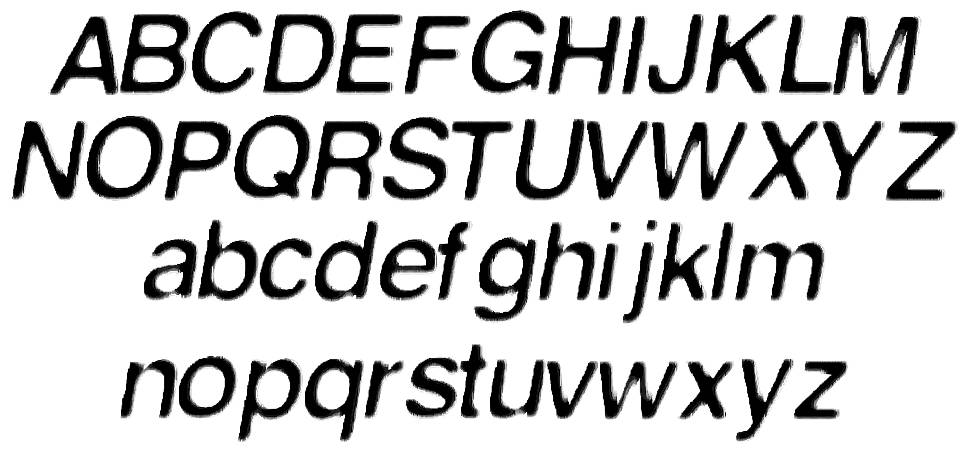 First Contact font specimens