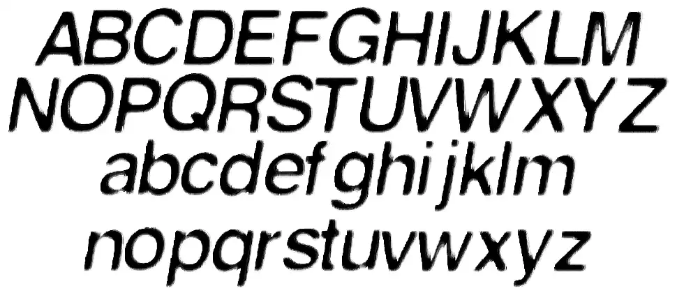 First Contact font specimens