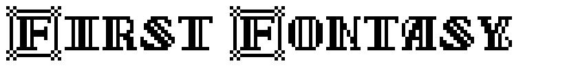 First Fontasy 字形