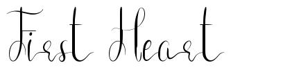First Heart font