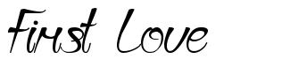 First Love font