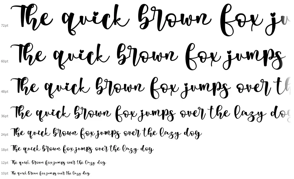 First Love FD font Waterfall