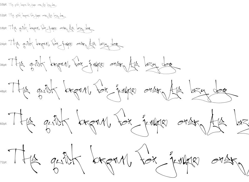 First Lyrics шрифт Водопад