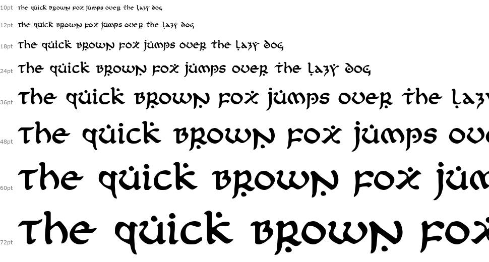 First Order font Waterfall