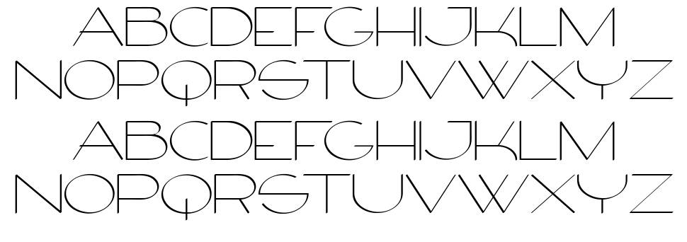 Firty font specimens