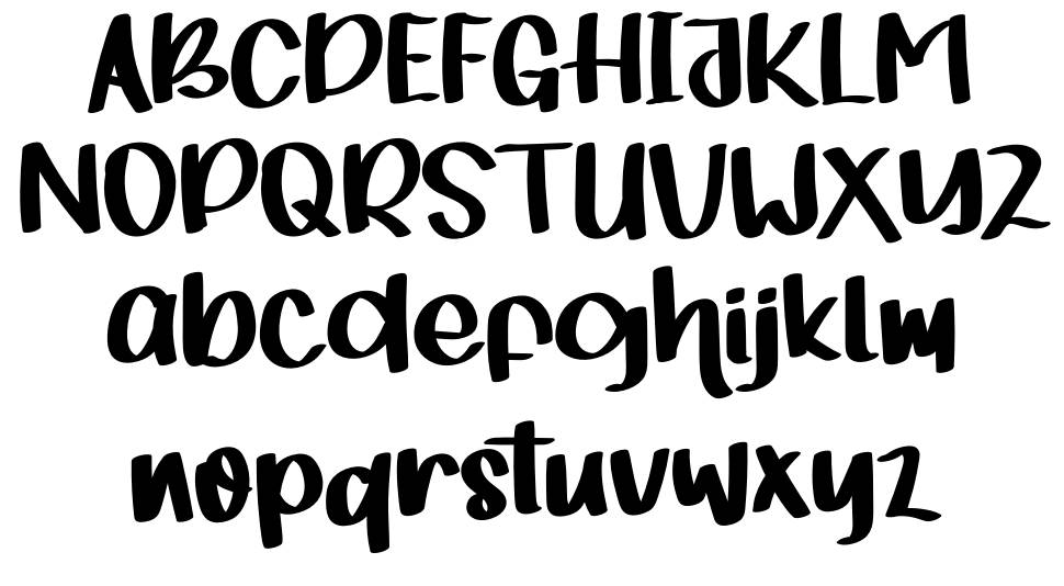 Fishlove font Örnekler