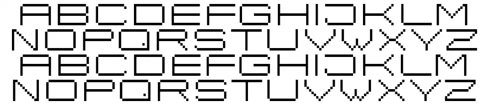 Fisk Bitmap Nr2font specimens