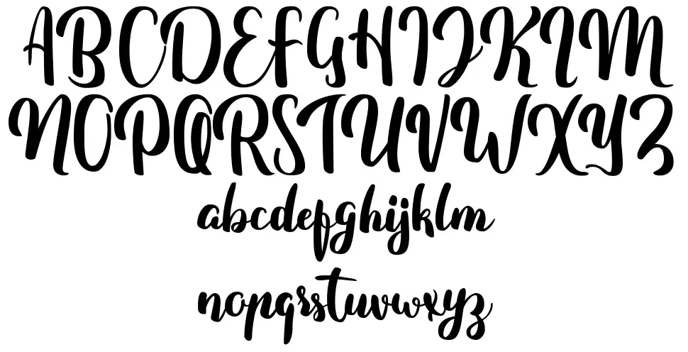 Fitamint Script font Örnekler