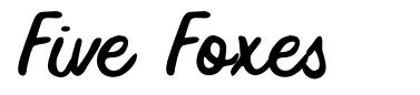 Five Foxes czcionka