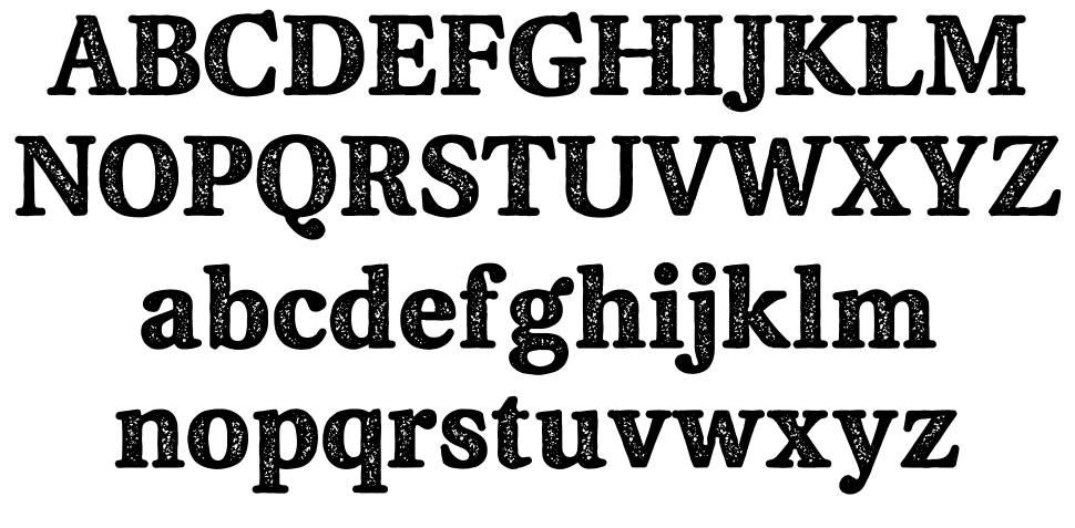 Fjord Stamp font specimens