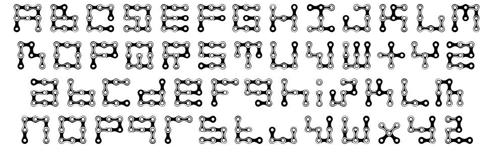 FK Chain font specimens