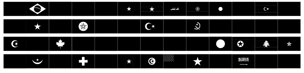 Flags Color Worldfont specimens
