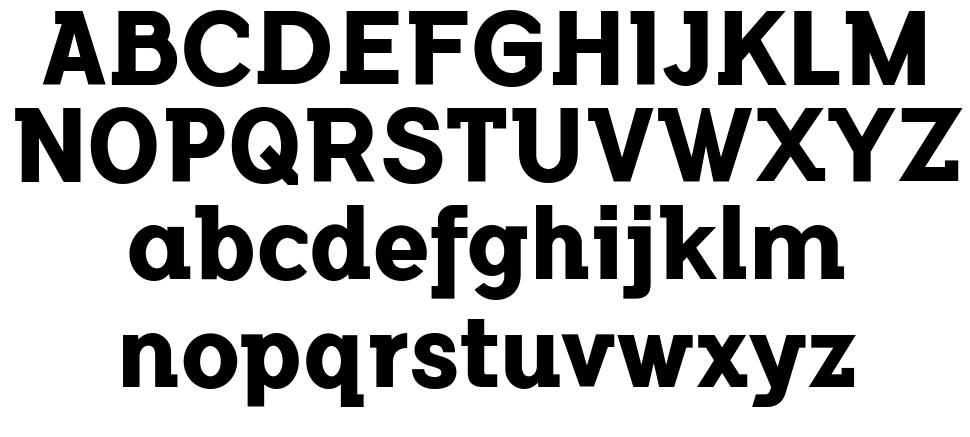 Flamante SemiSlab font Örnekler
