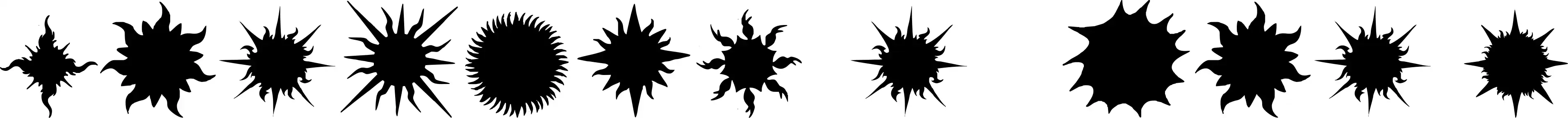 Flaming Stars & Splatters