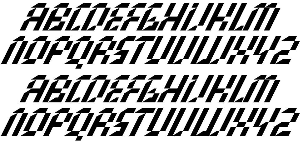 Flash font specimens