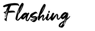 Flashing schriftart