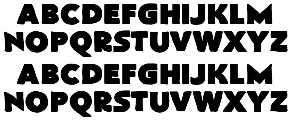 FlatBread font specimens
