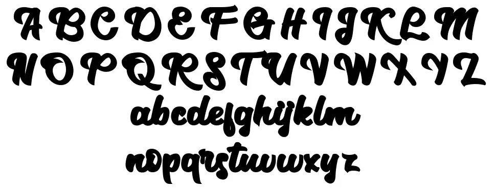 Flatland font Örnekler