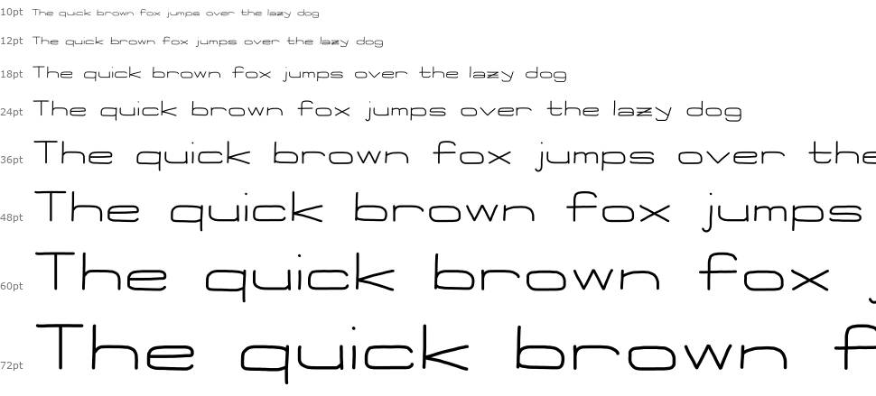 Flattie font Waterfall