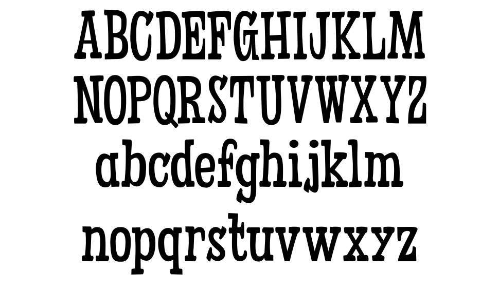 Fleabitten font Örnekler