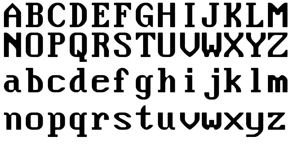 Flexi IBM VGA False font specimens