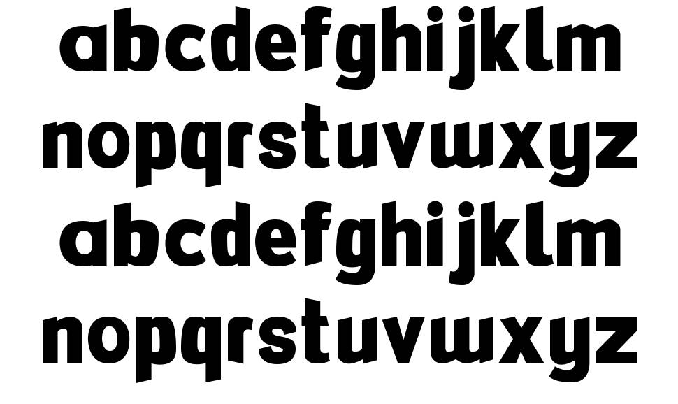 FlexiBendi フォント 標本