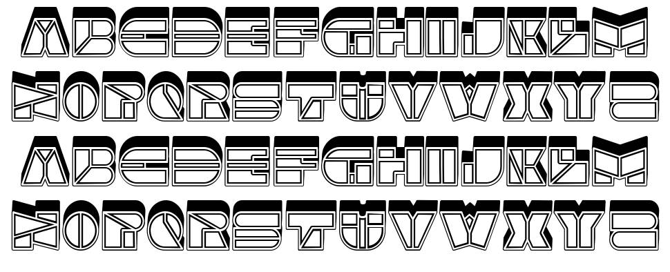 Flexible font specimens