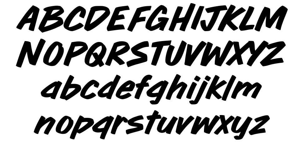 Flip Side font specimens