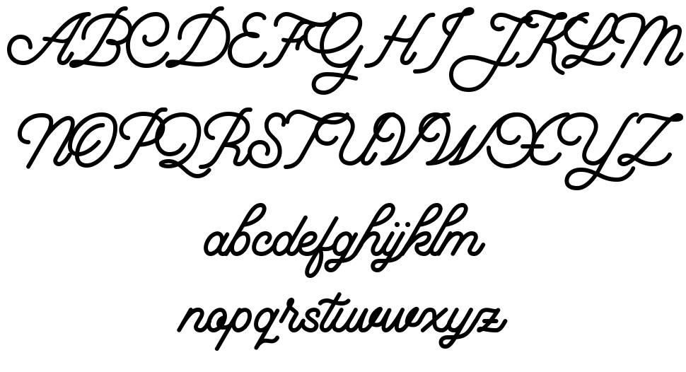 Florista 字形 标本