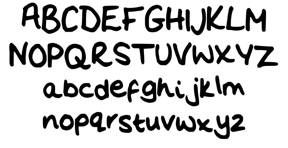 Flo's Handwriting font specimens