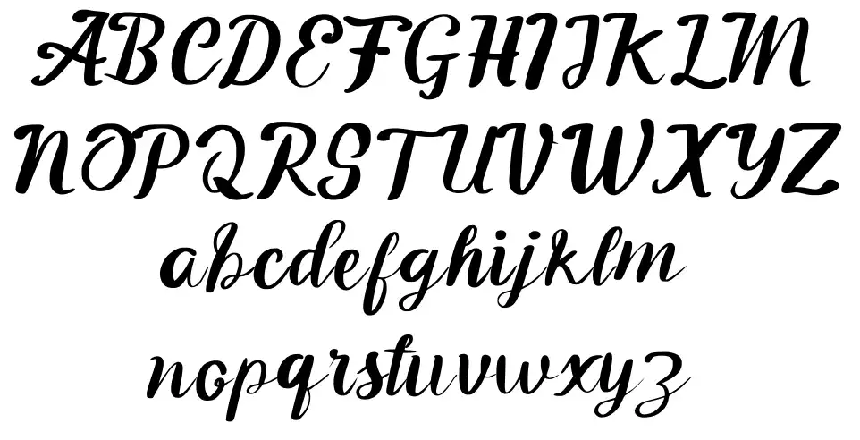 Flower White font by Sarlian H FontRiver