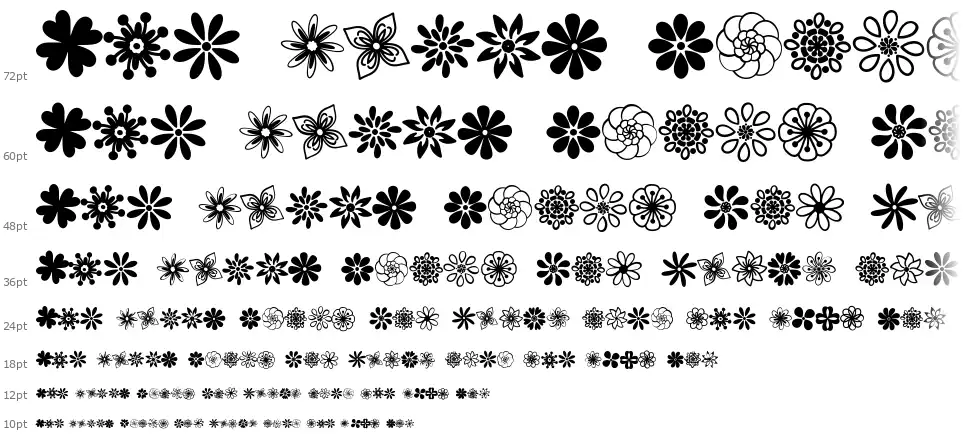 Flowery font by Letterayu | FontRiver