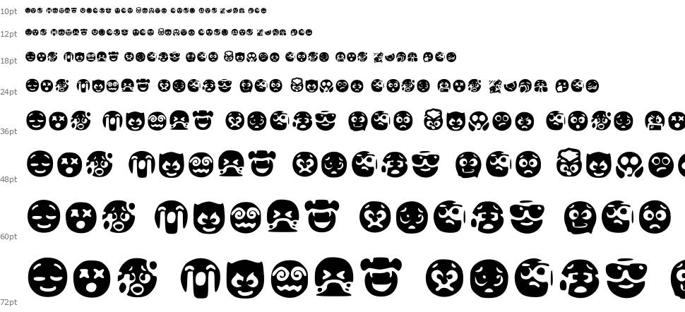Fluent Emojis 133 carattere Cascata